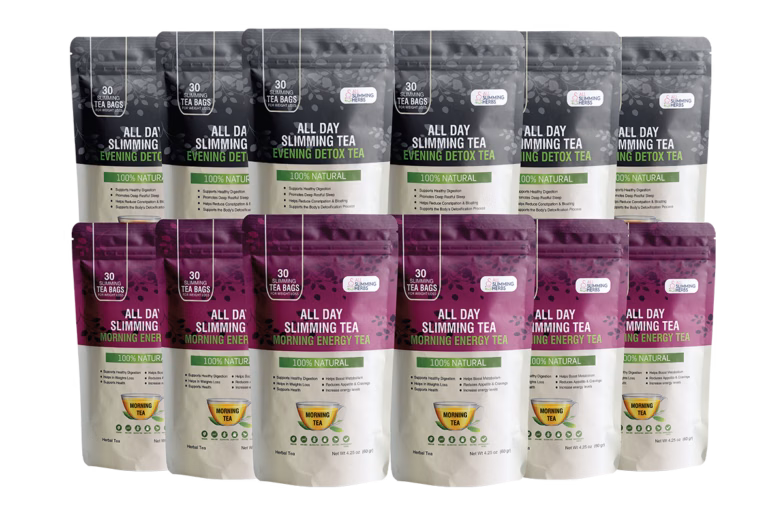 All Day Slimming Tea supplement bottle